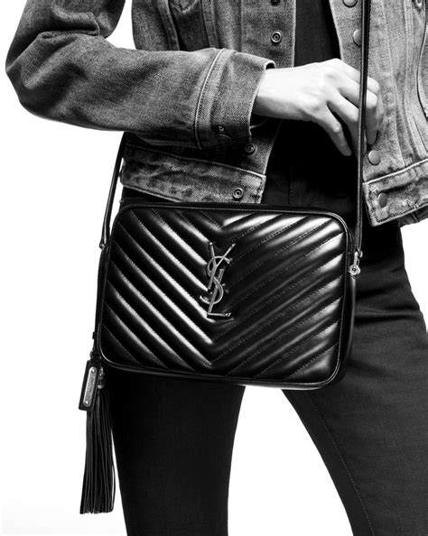 Saint Laurent Lou Matelassé Leather Camera Bag.